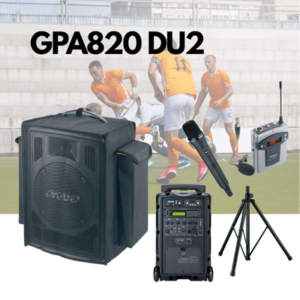 GPA 820 DU2 / USB PLAYER/ 2 WIRELESS MIC / SPEAKER STAND